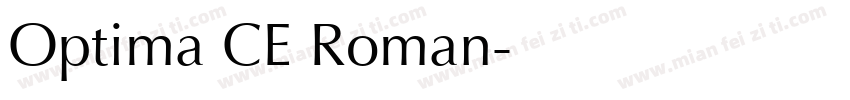 Optima CE Roman字体转换